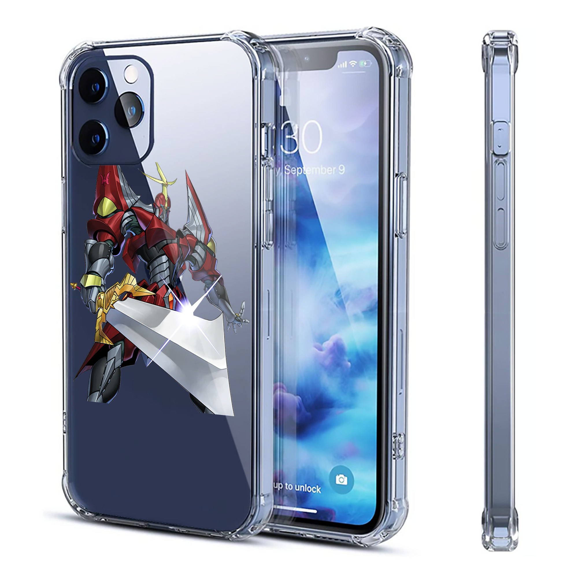 （画像用） 遊☆戯☆王 Yu-Gi-Oh! 【iPhone 12シリーズ対応】透明スマホケース（クリアソフトケース）